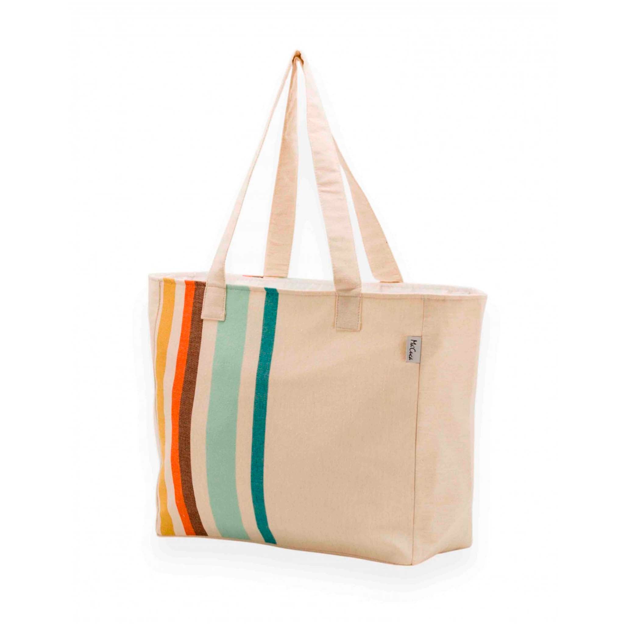 Bolso de playa "Siros" Kaki - ourstyle.es