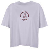 Camiseta Oversize Mujer Lila con Diseño "Momento de Calma" | Our Style Canarias - ourstyle.es
