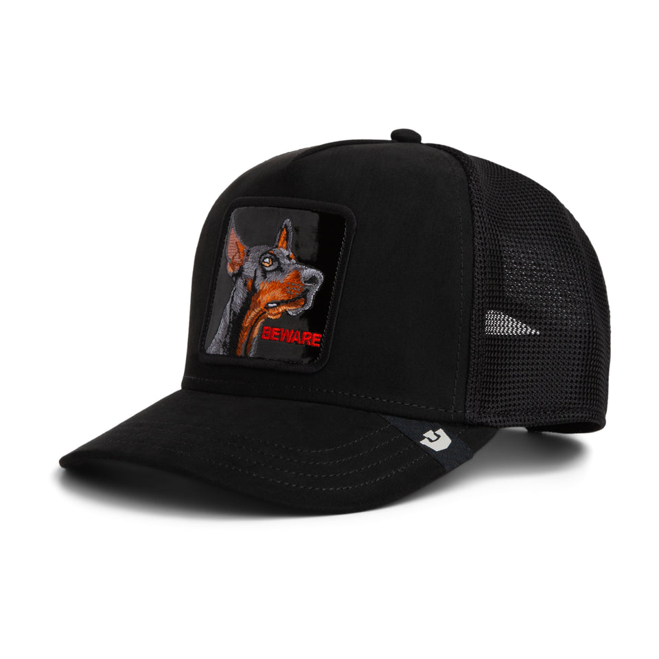 Gorra Goorin Bros Black Out Doberman "Beware" Negra | Our Style Canarias - ourstyle.es