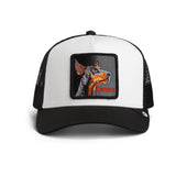 Gorra Goorin Bros Beware Trucker Blanca y Negra Doberman | Our Style Canarias