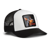 Gorra Goorin Bros Beware Trucker Blanca y Negra Doberman | Our Style Canarias