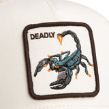 Gorra Goorin Bros Deadly Scorpion Trucker Blanca | Our Style Canarias