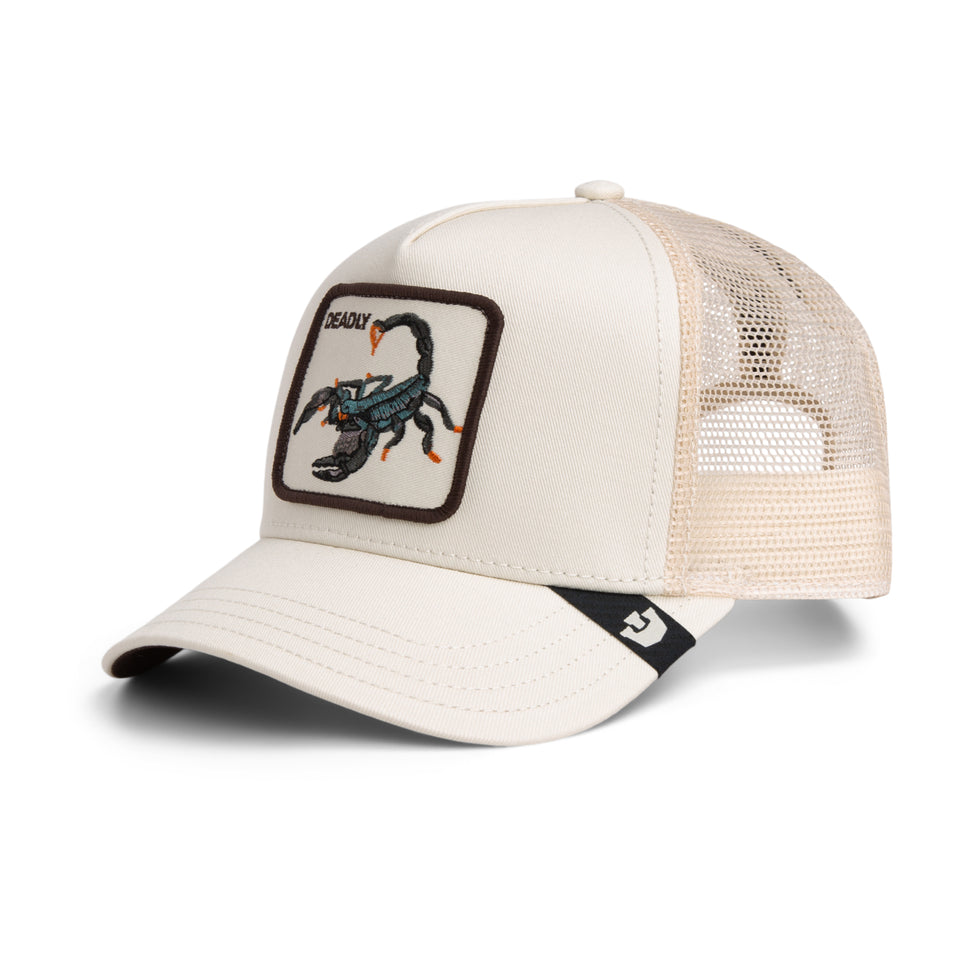 Gorra Goorin Bros Deadly Scorpion Trucker Blanca | Our Style Canarias - ourstyle.es