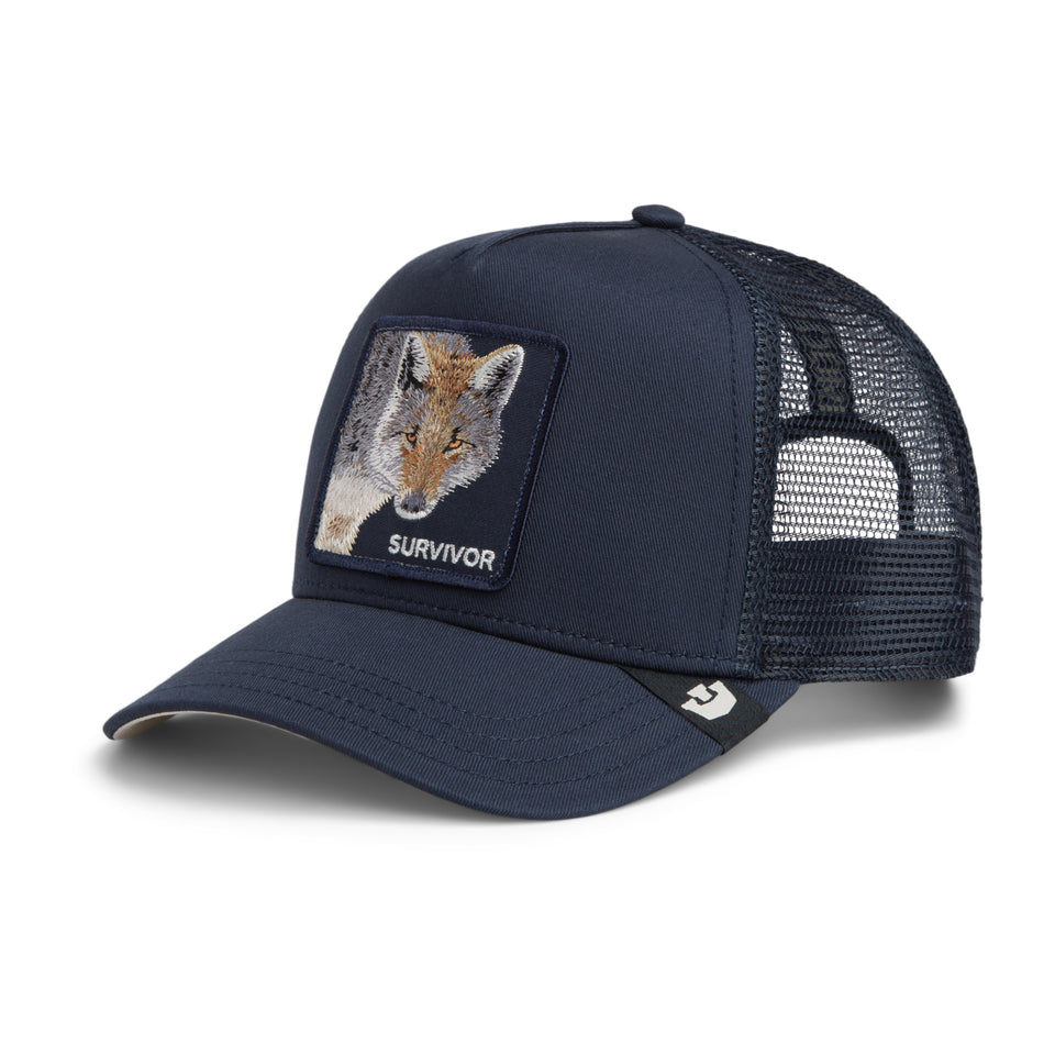 Gorra Goorin Bros Survivor Trucker Azul Navy Lobo | Our Style Canarias - ourstyle.es