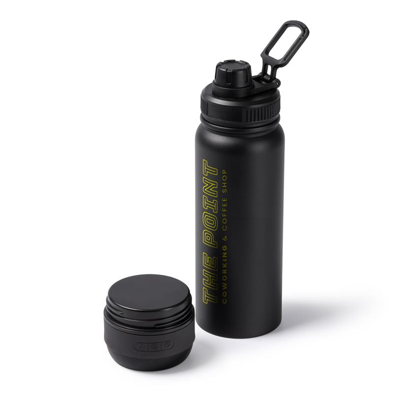 Bidón Térmico Nufrik 650 ml · Acero Inoxidable con Altavoz Bluetooth - ourstyle.es