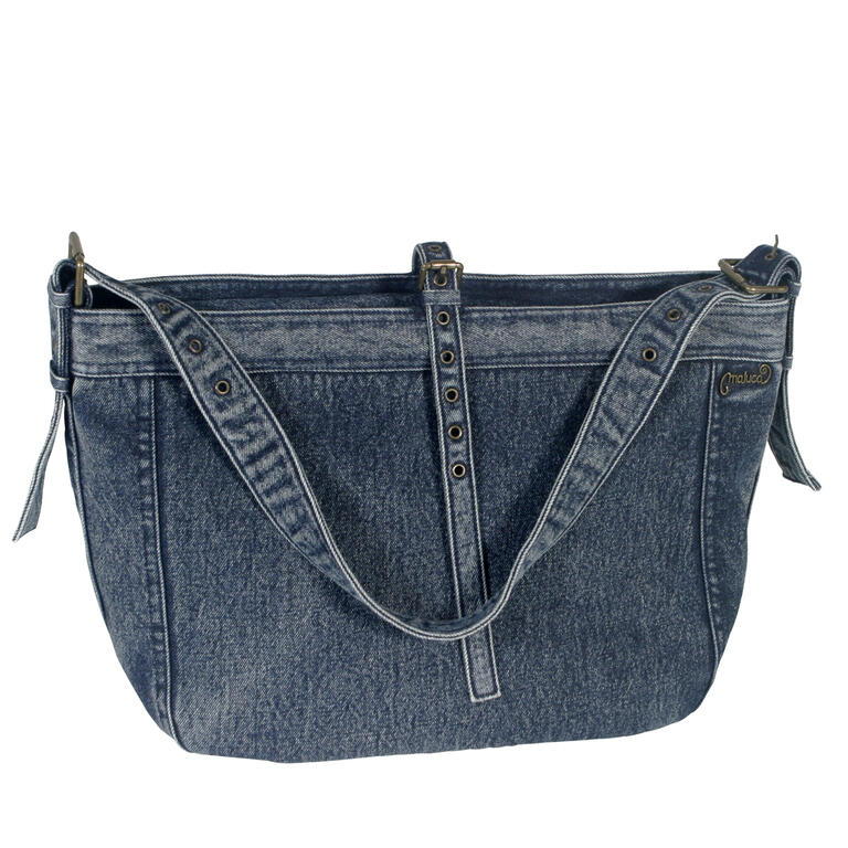 Bolso Denim 1 Asa Azul 48x15x31 | Estilo Casual y Atemporal - ourstyle.es