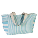 Bolso Shopper Rayas Turquesa | Estilo Mediterráneo - ourstyle.es