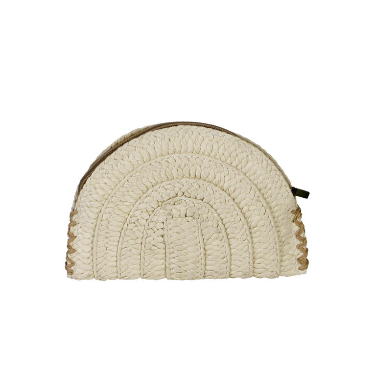 Cartera Pespuntes Natural 20x14 | Complemento Artesanal de Verano - ourstyle.es