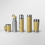 Termo FENGI 4035 · Acero Inoxidable y Bambú · 420 ml - ourstyle.es