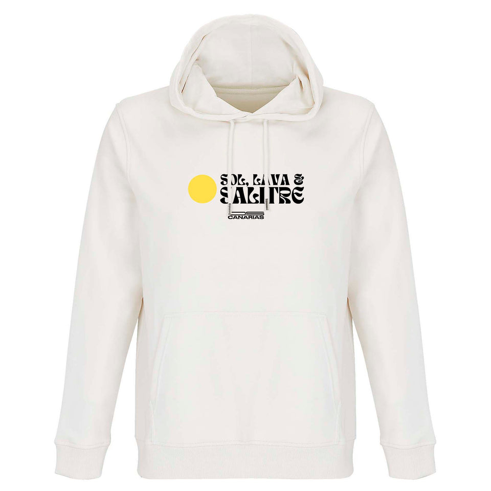 Sudadera entretiempo Off White “Sol, Lava y Salitre” – Paisaje Canario - ourstyle.es