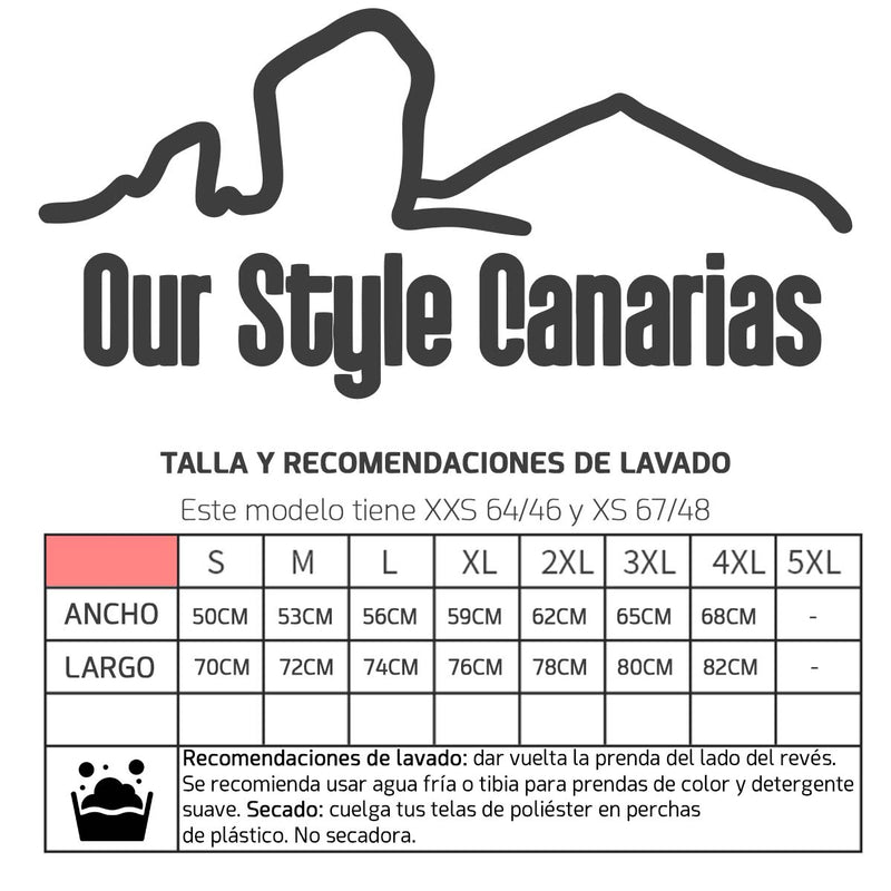 Guía de tallas - Camiseta Regular Blanca “Somos Costeros” | Our Style Canarias