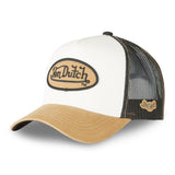 Gorra Trucker Von Dutch Classic Blanca y Beige