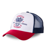 Gorra Trucker Von Dutch Real Kustom Blanca, Roja y Azul