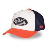 Gorra Trucker Von Dutch Classic Blanca, Naranja y Azul