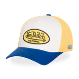 Gorra Trucker Von Dutch Classic Blanca, Azul y Amarilla