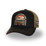Gorra Trucker Von Dutch Ride Hard Negra y Marrón