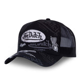 Gorra Trucker Von Dutch All Over Logo Negra