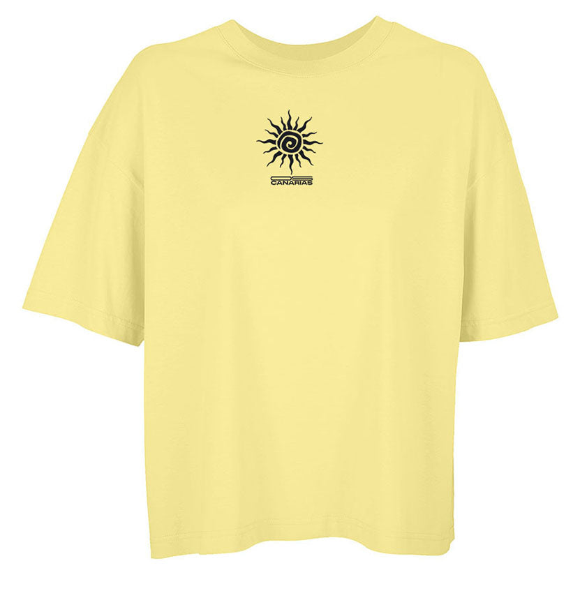 Camiseta Oversize Mujer Light Yellow – Diseño Canario y Algodón Orgánico - ourstyle.es