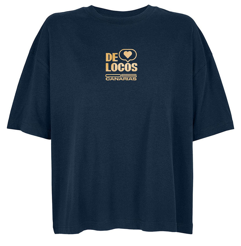 Camiseta Mujer Azul Navy – De Locos Colega | Our Style Canarias - ourstyle.es
