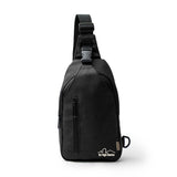 Bandolera de algodón canvas reciclado con bolsillos y cinta ajustable – 30x6 cm - ourstyle.es