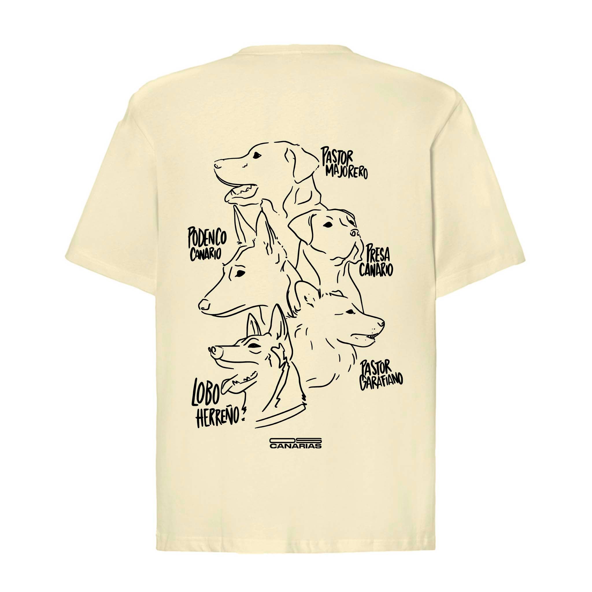 Camiseta Oversize "Perros Canarios" - Celebrando Nuestras Razas - ourstyle.es