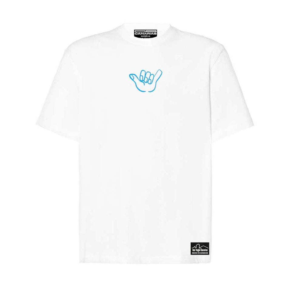 Camiseta Oversize "Fleje Rollito" - Arte Minimalista Canario - ourstyle.es
