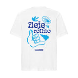 Camiseta Oversize "Fleje Rollito" - Arte Minimalista Canario