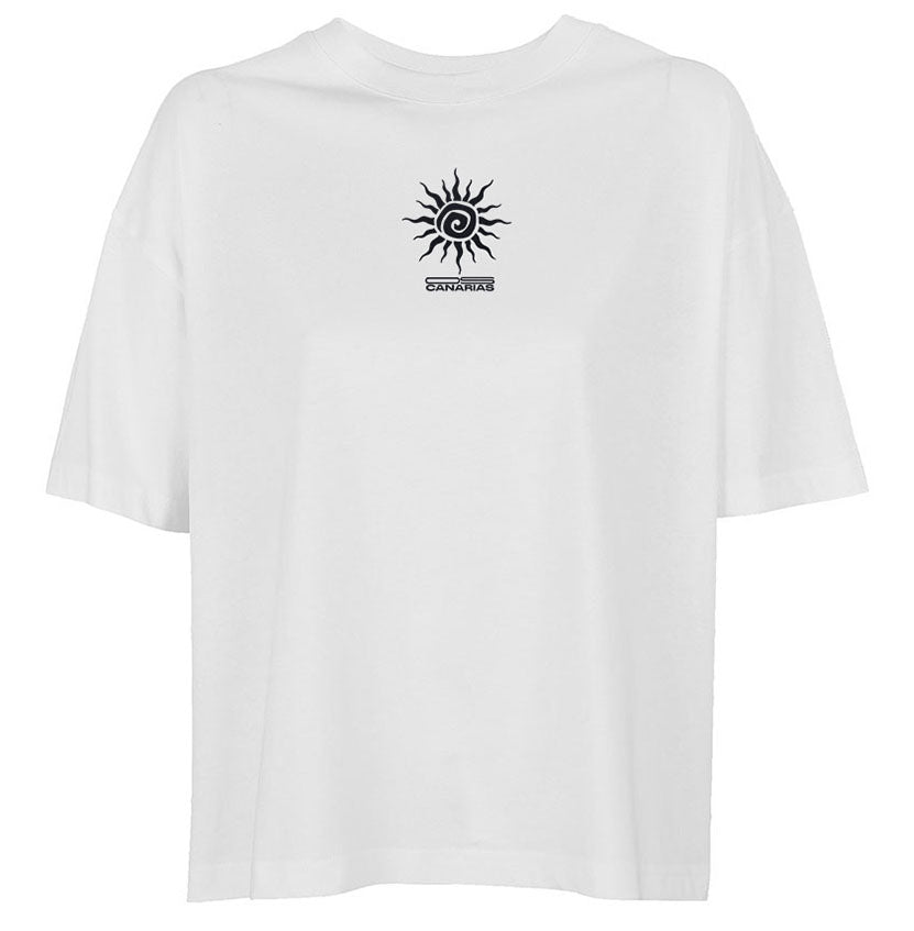 Camiseta Oversize Mujer Blanca – De Locos | Our Style Canarias - ourstyle.es