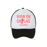 Gorra con visera Bubble en color Negro/blanco