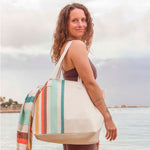 Bolso de playa "Siros" Kaki - ourstyle.es