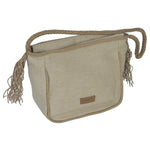 Bolso de lona ribete crudo Maluca 37x15x25 cm – Bolso shopper mujer - ourstyle.es