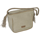 Bolso de lona ribete crudo Maluca 37x15x25 cm – Bolso shopper mujer - ourstyle.es
