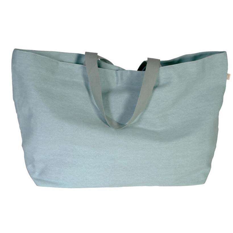 Bolso rectangular de lino aguamarina 72x20x45 cm – Maluca - ourstyle.es