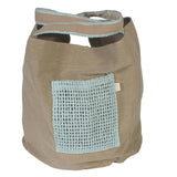 Bolso XL con bolsillo aqua Maluca 40x40x40 cm – Bolso grande playa y viaje - ourstyle.es