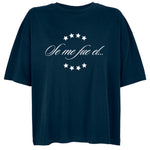 Camiseta Oversize Azul Marino “Se me fue el Baifo” – Edición Homenaje Canarias - ourstyle.es
