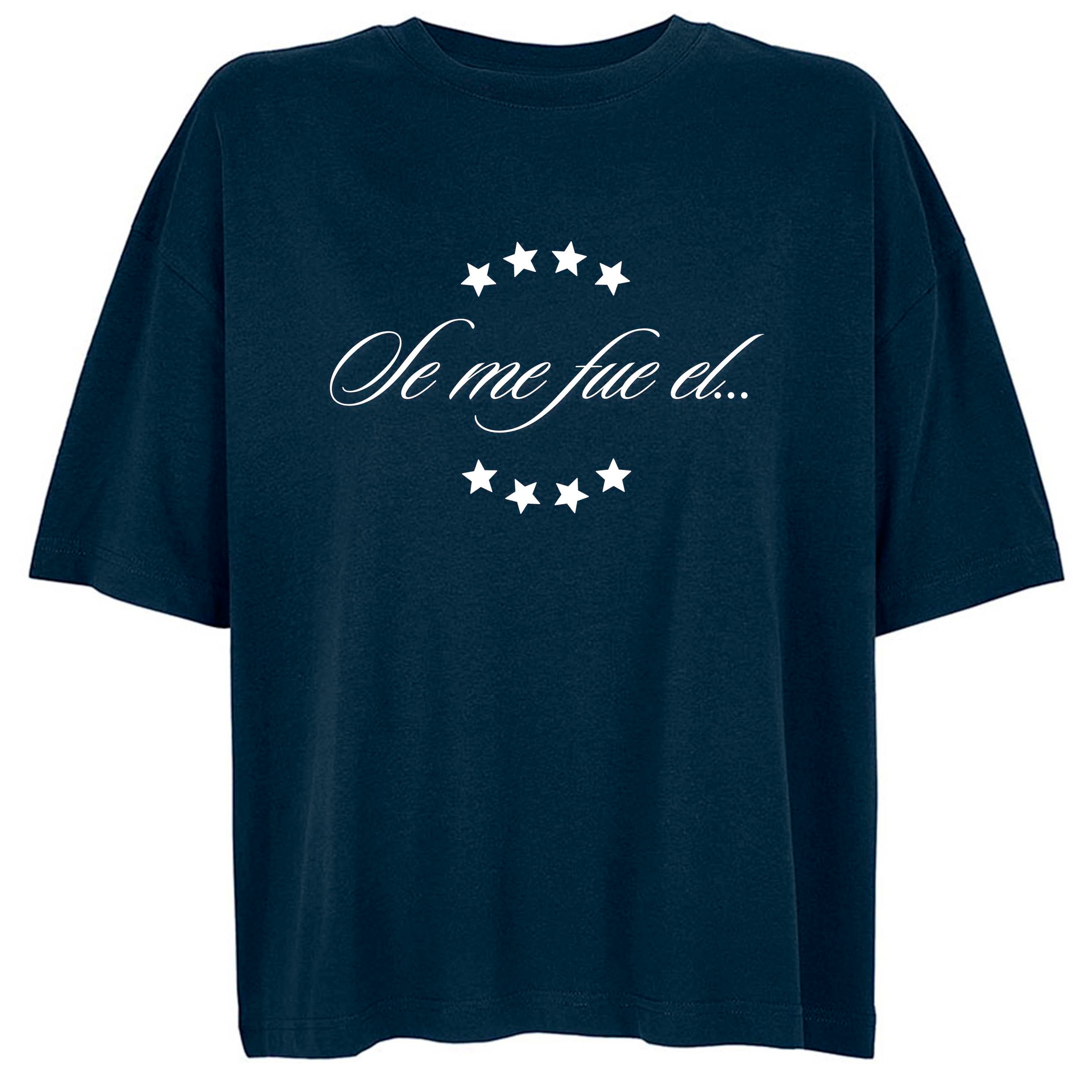Camiseta Oversize corta Azul Marino “Se me fue el Baifo” – Edición Homenaje Canarias