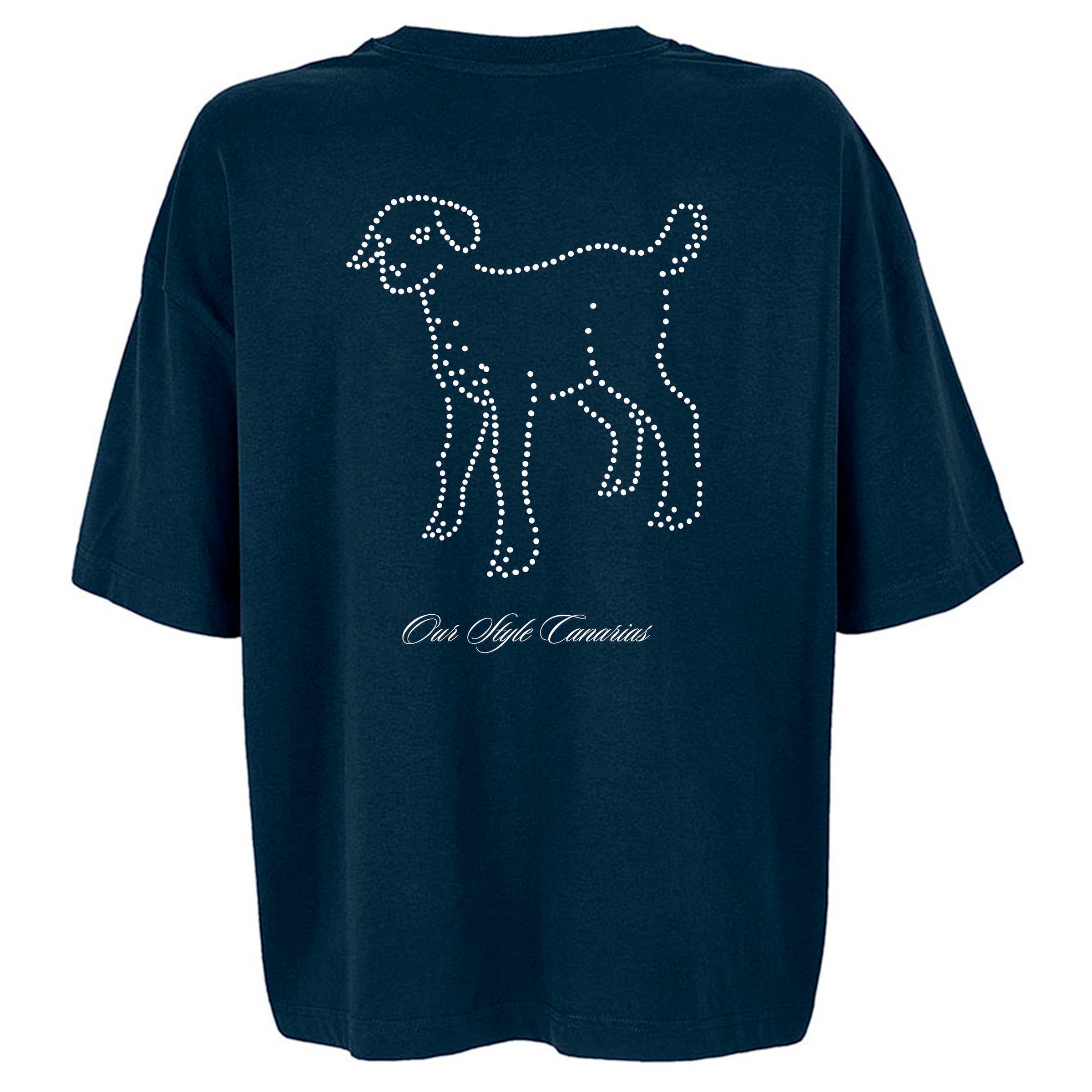 Camiseta Oversize Azul Marino “Se me fue el Baifo” – Edición Homenaje Canarias - ourstyle.es