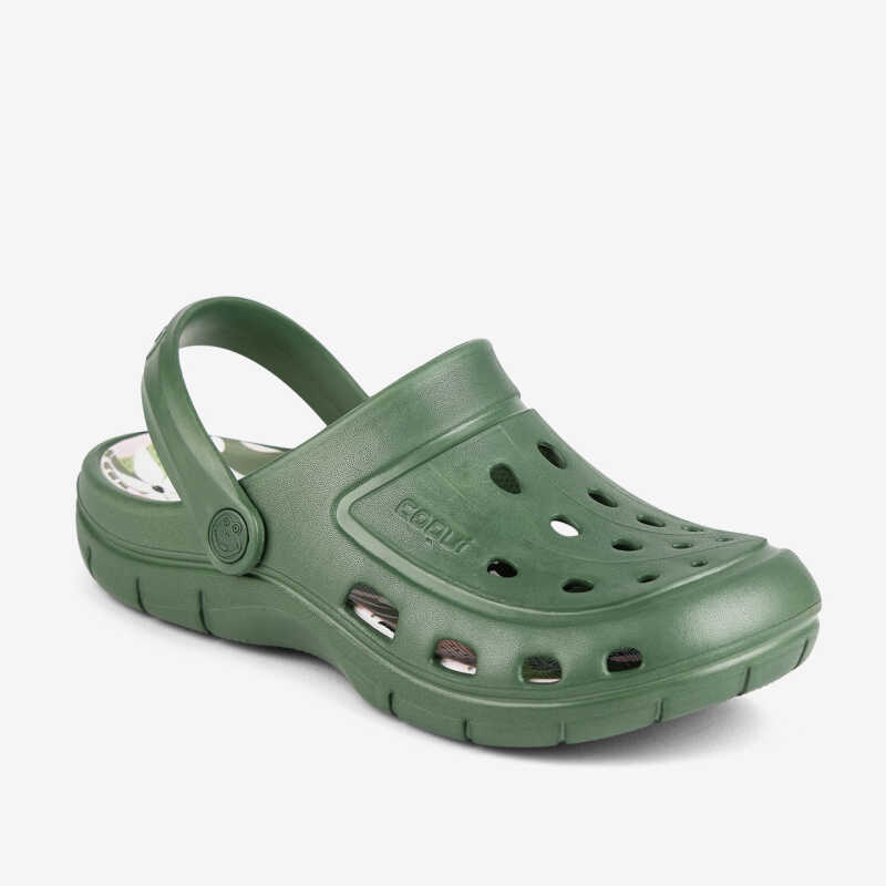 Clogs unisex modelo Jumper Verde militar/tropical - ourstyle.es