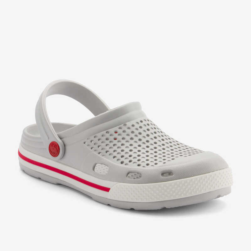 Clogs unisex modelo Lindo Khaty Grey/White - ourstyle.es
