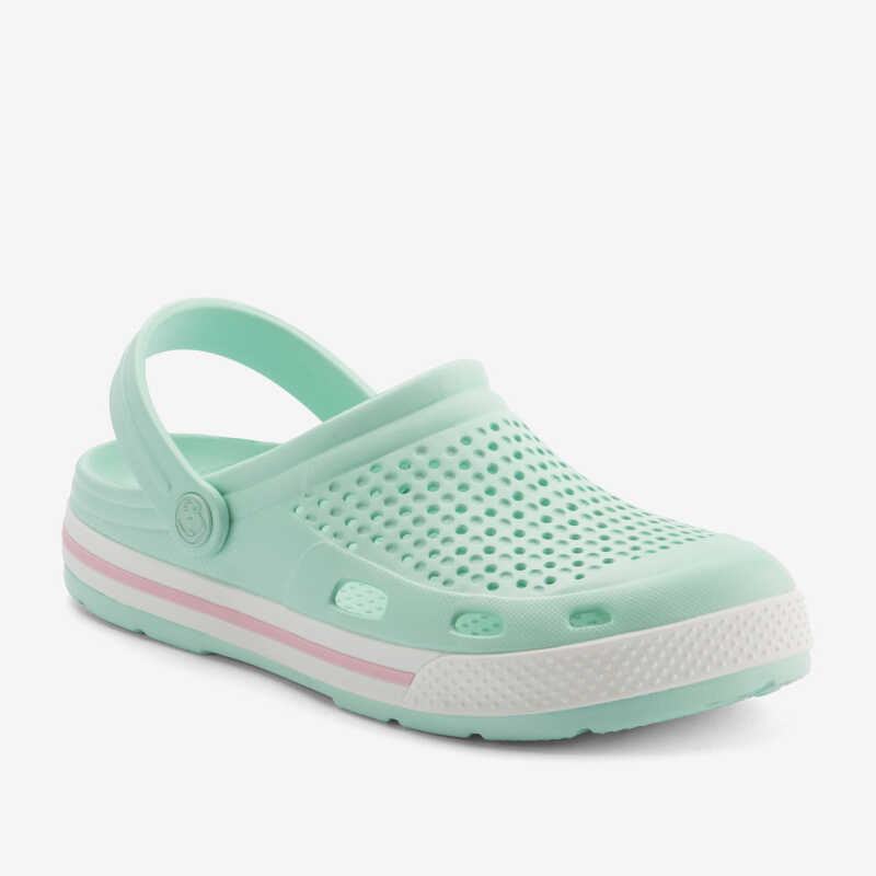 Clogs unisex modelo Lindo Lt. Mint & White - ourstyle.es