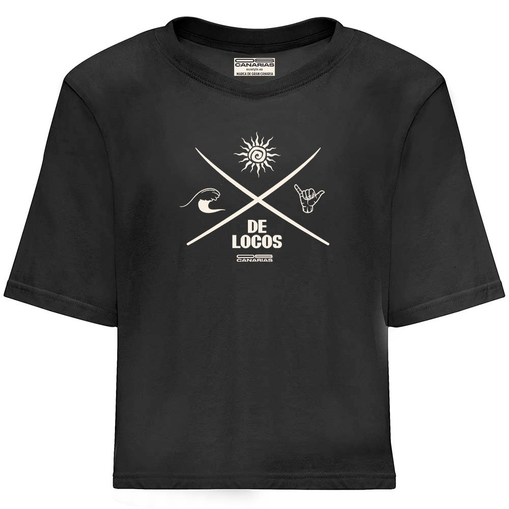 Modelo "Cicer De Locos Mar" camiseta ancha y corta