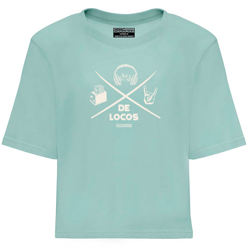Modelo "Cicer De Locos Rock" camiseta ancha y corta