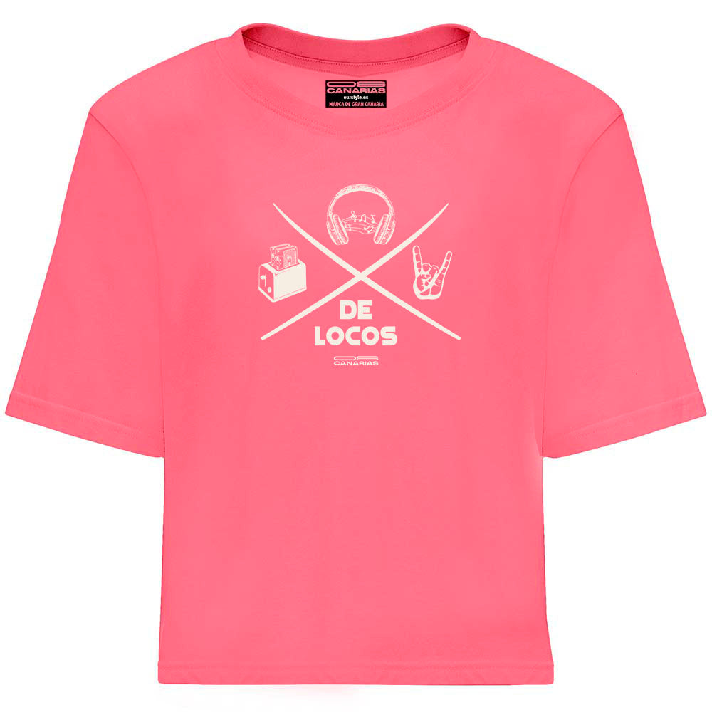 Modelo "Cicer De Locos Rock" camiseta ancha y corta