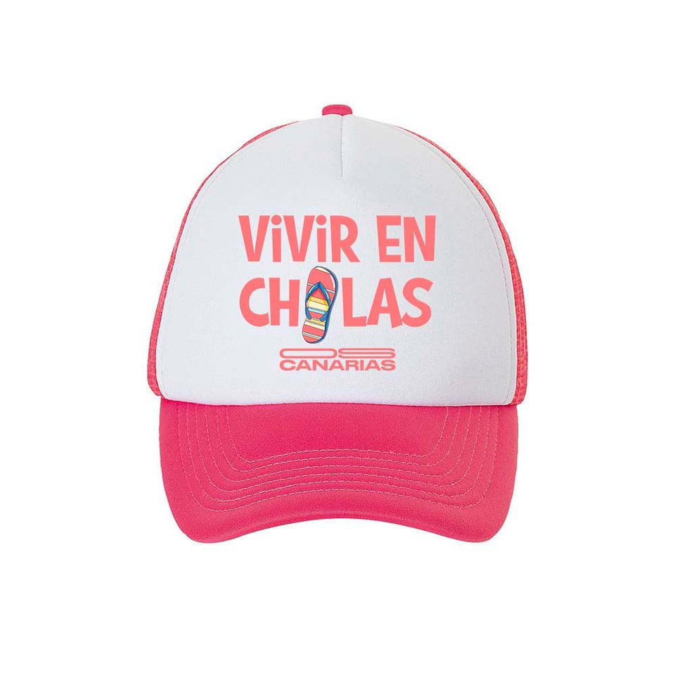 Gorra visera malla Fucsia/blanco - ourstyle.es