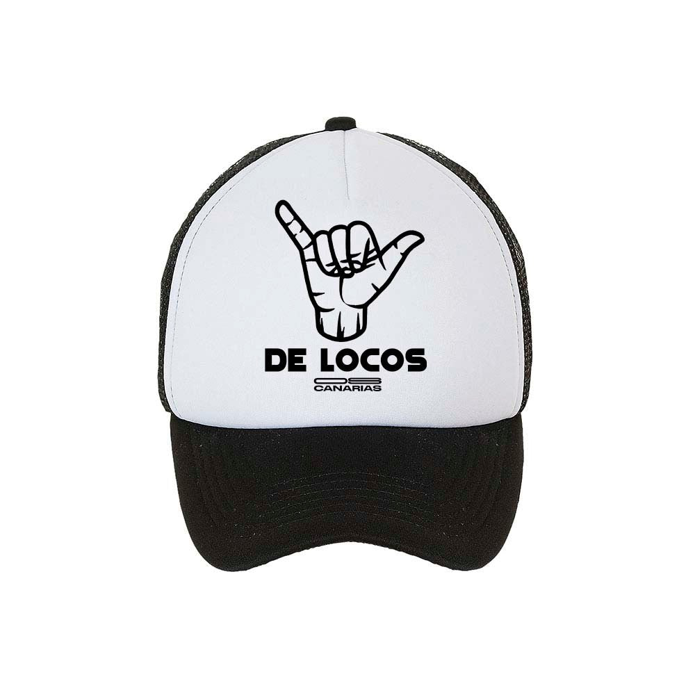 Gorra visera malla Negro/blanco