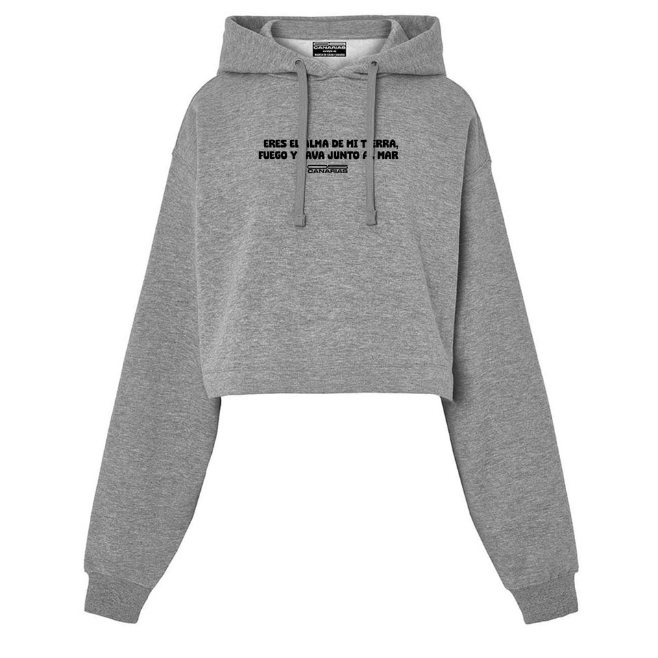 Sudadera Cropped Roque Nublo | Iván León – Our Style Canarias - ourstyle.es
