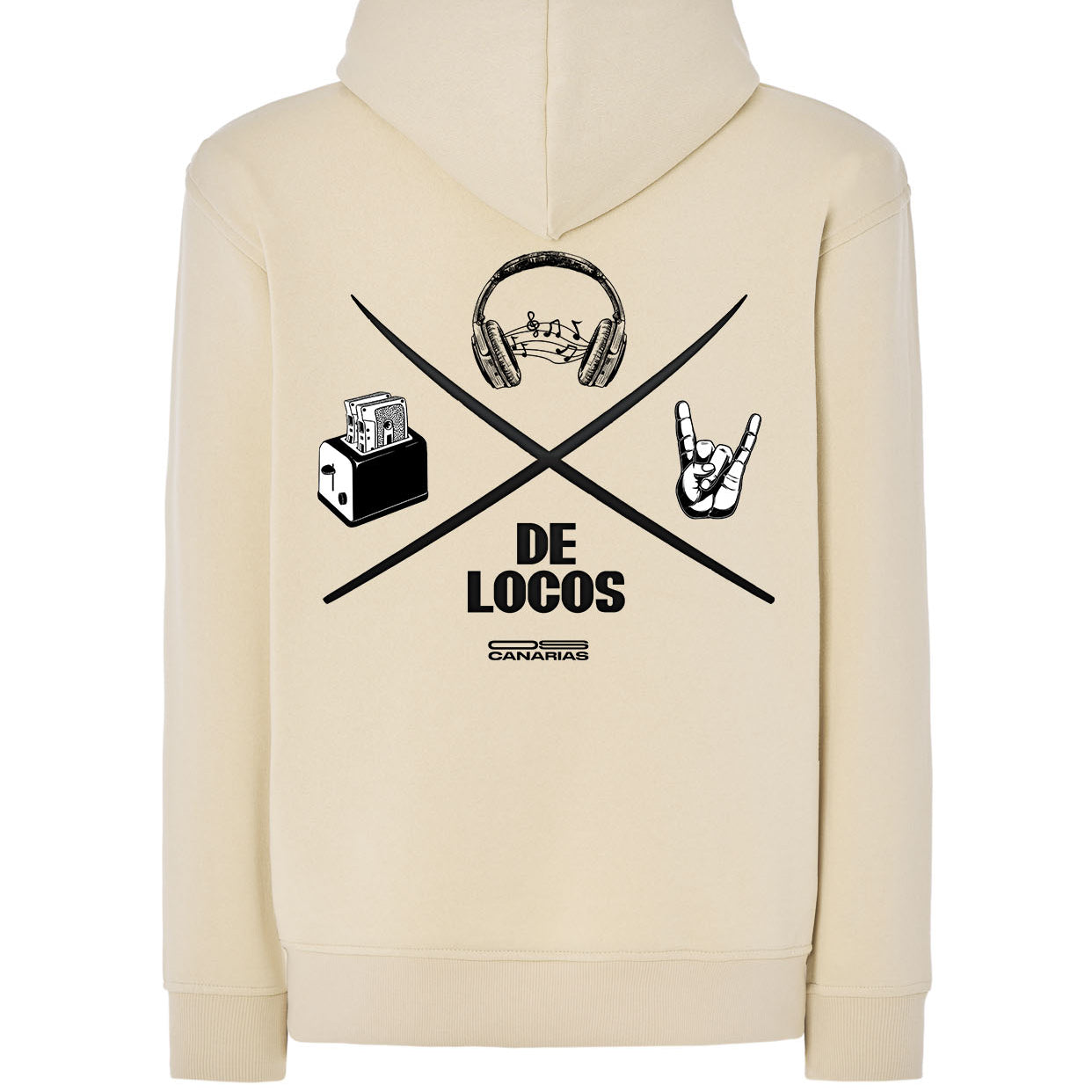 Sudadera con capucha De locos rock