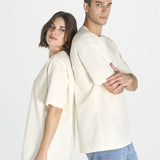 Camiseta Oversize Minimal Beige 240G | Our Style Canarias - ourstyle.es