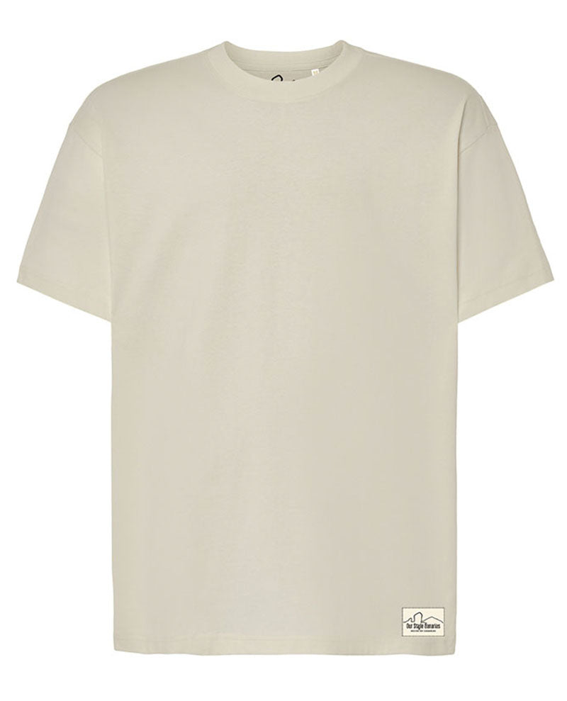 Camiseta Oversize Minimal Beige 240G | Our Style Canarias - ourstyle.es