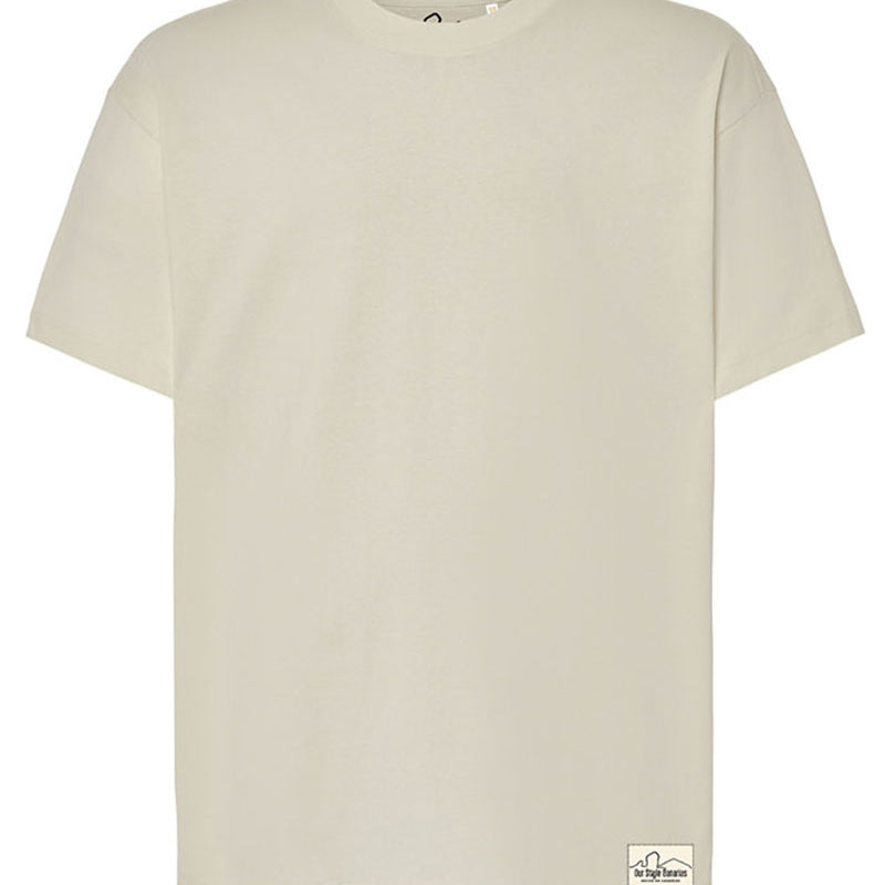 Camiseta Oversize Minimal Beige 240G | Our Style Canarias